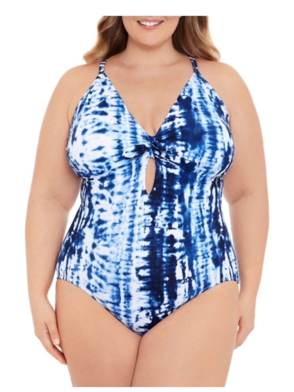 Time and True Blue Tie Dye Bathing Suit One Piece Size 20/22